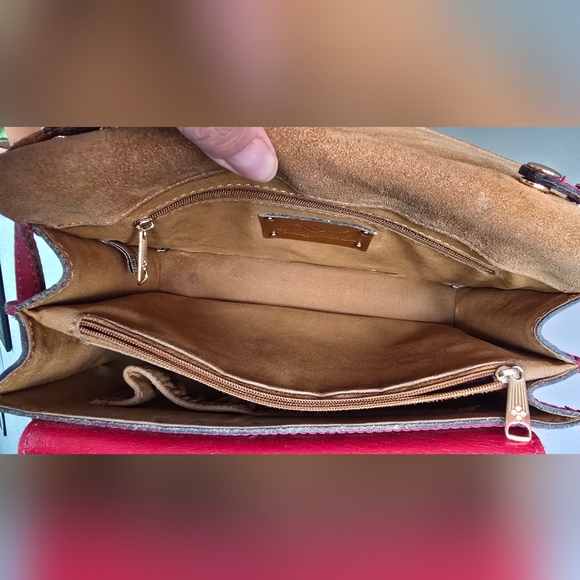 Patricia Nash Ruby Red Leather Crossbody - Picture 13 of 16